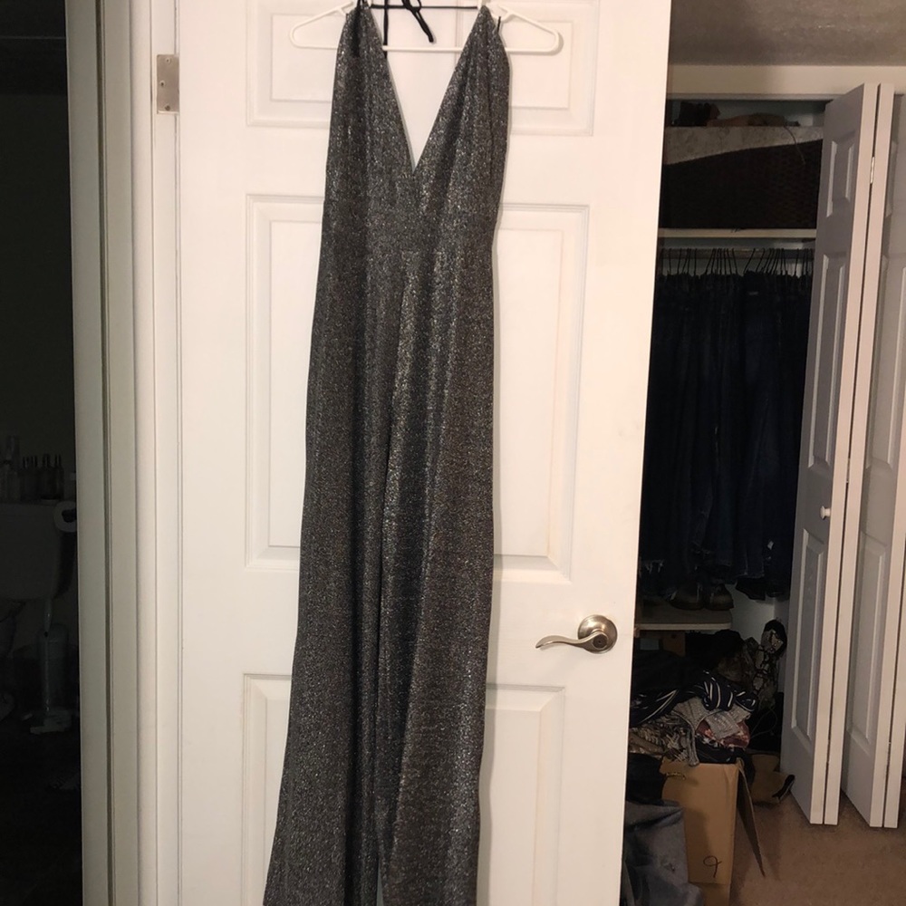 Silver Sparkle Jumpsuit